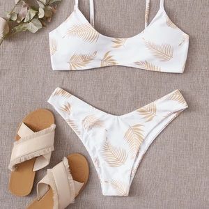 Palm Print Cheeky Bikini Swimsuit Set *BRAND NEW*